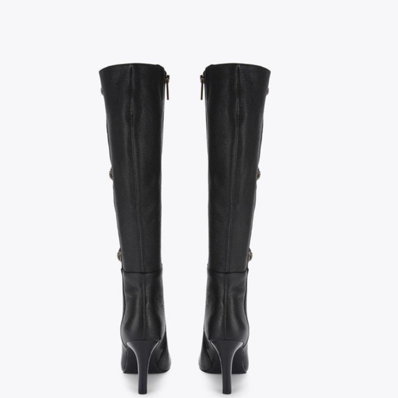 Kurt Geiger London Shoreditch 85 Leather Eagle Head Knee Boots - Picture 4 of 16